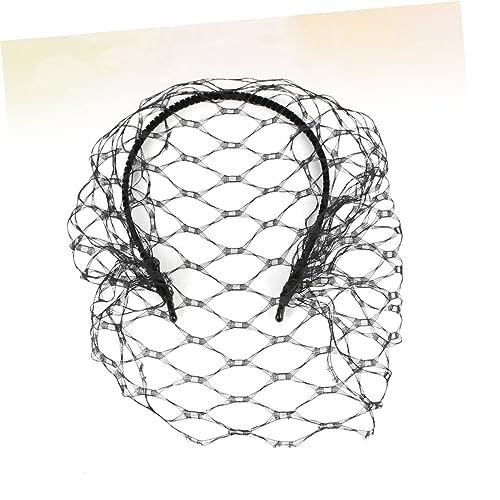 ARTSEWPLY Hochzeit Haarschmuck Schwarzes Schleier Stirnband Kreative Foto Requisite für Bräute Leichtes Tüll Design für Unvergessliche und Festliche Anlässe von ARTSEWPLY