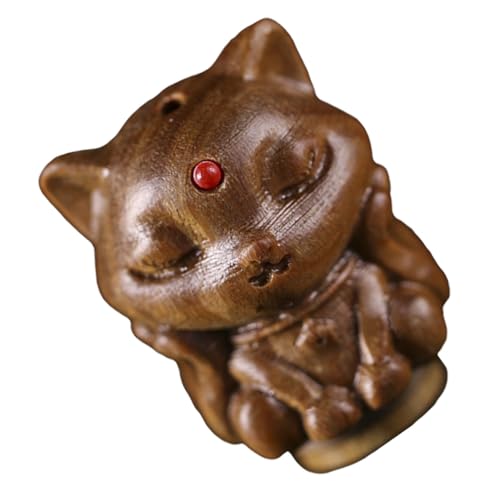 ARTSEWPLY Hohle Holz Fuchs Anhänger Aromatherapie Diffusor DIY Duftkette Auto Hängende Dekoration Natürlicher Holzschmuck für Tasche Schlüsselbund Schlafzimmer Büro von ARTSEWPLY