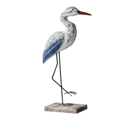 ARTSEWPLY Holzfigur Nautische Vogelskulptur Dekoration aus Holz und Metall Langlebige Küstenvogel Skulptur mit Natürlicher Maserung Vielseitig für Wohnzimmer Büro und Ferienhaus Geeignet ARTSEWPLY Holzfigur Nautische Vogelskulptur Dekoration aus Holz und Metall Langlebige Küstenvogel Skulptur mit Natürlicher Maserung Vielseitig für Wohnzimmer Büro und Ferienhaus Geeignet von ARTSEWPLY