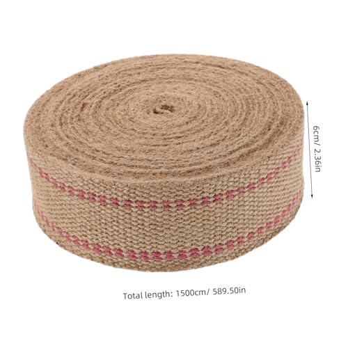 ARTSEWPLY Jute-gurtband mit Roten Streifen Breit Natürliches Polsterband für Stuhlreparatur Gartenstuhlbespannung DIY Handwerksband Langlebig Vielseitig Gestaltbar ARTSEWPLY Jute-gurtband mit Roten Streifen Breit Natürliches Polsterband für Stuhlreparatur Gartenstuhlbespannung DIY Handwerksband Langlebig Vielseitig Gestaltbar von ARTSEWPLY