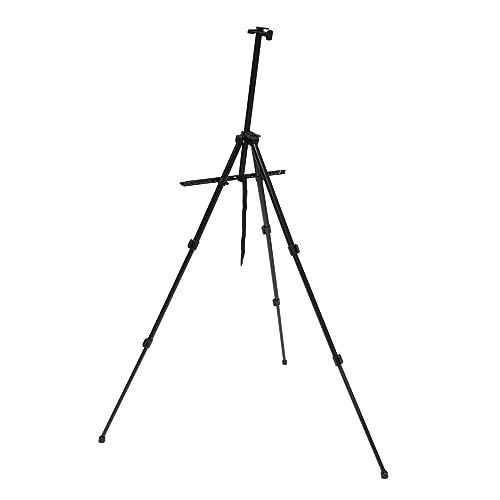 ARTSEWPLY Klappbare Staffelei mit Verstellbarer Höhe Tragbares Aluminium Easel für Malerei und Präsentationen für Drinnen und Draußen Leicht und Kompakt Schwarz ARTSEWPLY Klappbare Staffelei mit Verstellbarer Höhe Tragbares Aluminium Easel für Malerei und Präsentationen für Drinnen und Draußen Leicht und Kompakt Schwarz von ARTSEWPLY
