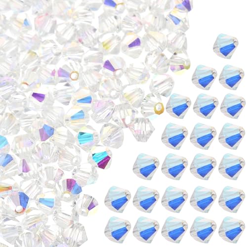 ARTSEWPLY Kristallglasperlen per Packung Diamantförmige DIY Schmuckperlen zum Basteln von Armbändern Handgefertigte Lose Perlen Hautfreundlich Leicht zu Verwenden von ARTSEWPLY