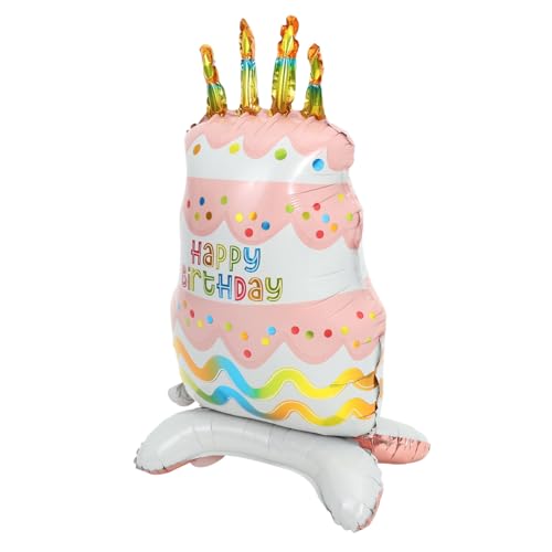 ARTSEWPLY Kuchen Folienballon mit Stehfuß Großes Aufblasbares Aluminiumfolie Luftballon Lebensechte Geburtstagstorte Deko Langlebig Luftdicht für Party und Feierlichkeiten ARTSEWPLY Kuchen Folienballon mit Stehfuß Großes Aufblasbares Aluminiumfolie Luftballon Lebensechte Geburtstagstorte Deko Langlebig Luftdicht für Party und Feierlichkeiten von ARTSEWPLY