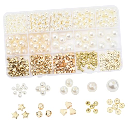 ARTSEWPLY Künstliche Spacer Perlen für DIY Schmuck Lose Perlen Fünf Pointed Star Design für Armbänder und Kreative Wohnaccessoires von ARTSEWPLY