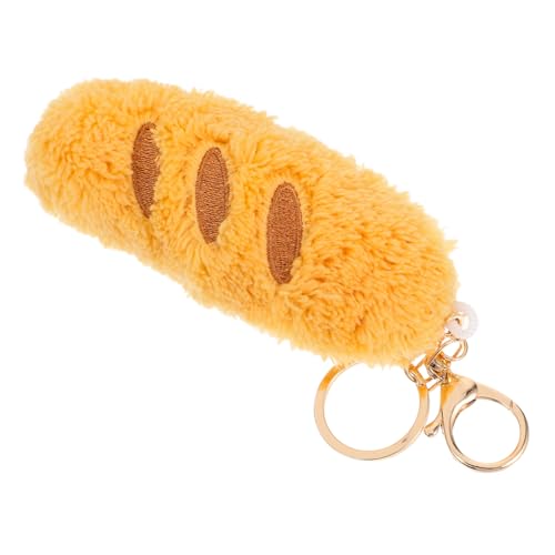 ARTSEWPLY Kuscheliger Plüsch Brot Schlüsselanhänger Weicher Anhänger für Tasche Handtasche Rucksack Niedlich Furry Keyring Modisches Accessoire für Alltag Reise und ARTSEWPLY Kuscheliger Plüsch Brot Schlüsselanhänger Weicher Anhänger für Tasche Handtasche Rucksack Niedlich Furry Keyring Modisches Accessoire für Alltag Reise und von ARTSEWPLY