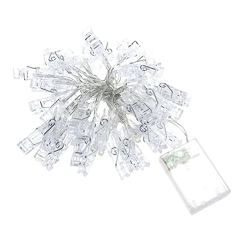 ARTSEWPLY LED Lichterkette LED Fotoklammern Warmweiß Batteriebetrieben Dekorative Foto Clips Lichterkette für Wohnzimmer Hochzeit Geburtstag Weihnachten Stimmungsvolle Raumbeleuchtung von ARTSEWPLY
