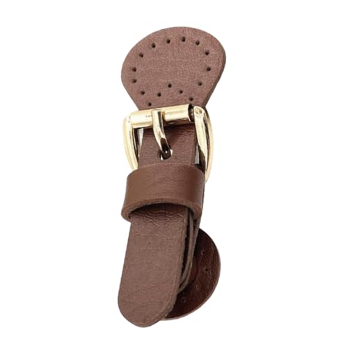 ARTSEWPLY Magnetischer PU Leder Verschlussknopf mit Starker Haftkraft Langlebiger Metall Knopfverschluss für Handtaschen Mäntel Jacken Pelze und Gepäck Modische Dunkelbraune Farbe von ARTSEWPLY