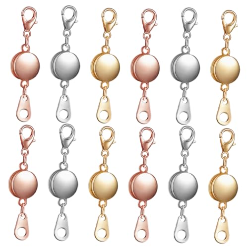 ARTSEWPLY Magnetverschluss Schmuckset Teilig Zarter Magnetischer Verschluss für Halsketten Armbänder Einfacher Einhandverschluss Vielseitig für DIY Schmuck Reparatur und Basteln von ARTSEWPLY