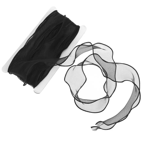 ARTSEWPLY Meerjungfrau Schneegarnband DIY Hochzeit Dekoband Schwarz Vielseitiges Organza Schleifenband für Party Basteln und Festtagsdekoration ARTSEWPLY Meerjungfrau Schneegarnband DIY Hochzeit Dekoband Schwarz Vielseitiges Organza Schleifenband für Party Basteln und Festtagsdekoration von ARTSEWPLY