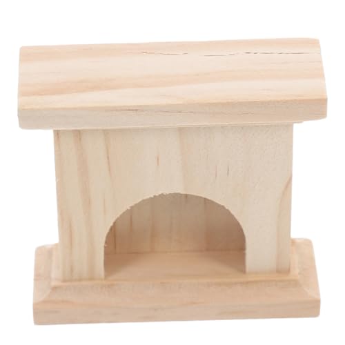 ARTSEWPLY Mini-massivholzkamin Miniatur-puppenhauszubehör Spielzeugkamin Altes Puppenhaus Kaminzubehör Für Puppenstuben Puppenhauszubehör Und Möbel Mini-simulationsmöbel Mini-kamin Beige von ARTSEWPLY