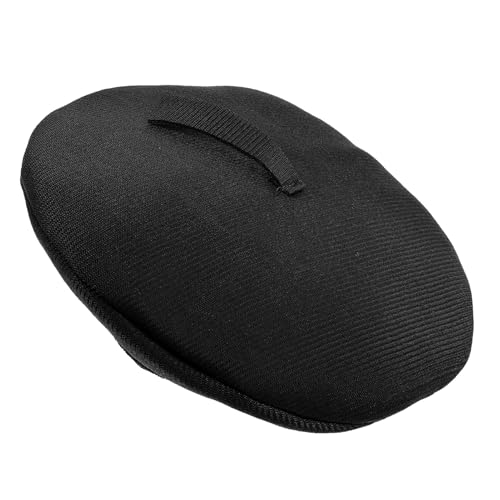 ARTSEWPLY Miniatur Beret Mütze Baumwolle Mini Puppenhut Schwarz Leicht DIY Puppenzubehör Modisch Dekorativ für Puppenkleidung und Haarschmuck von ARTSEWPLY