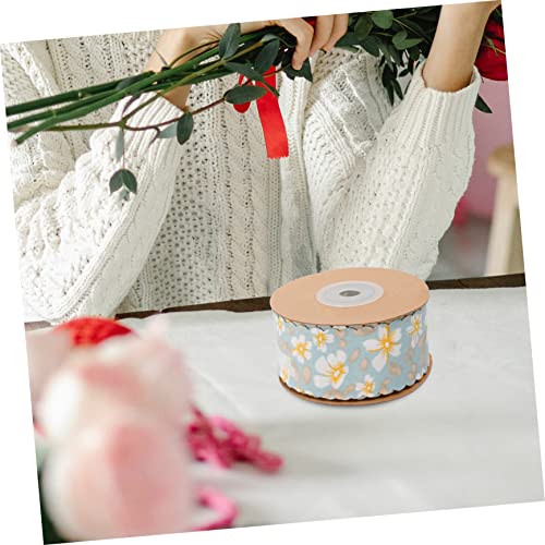 ARTSEWPLY Multifunktionales Bastelband Wellenkante mit Blumenmuster Yards DIY Zubehör für Geschenkverpackung Haaraccessoires Partydekoration Buntes Langlebiges Geschenkband von ARTSEWPLY