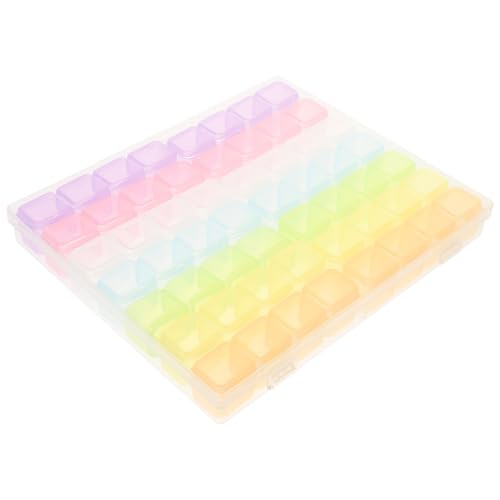 ARTSEWPLY Nail Art Aufbewahrungsbox Fächer Transparent Nagelsteine Organizer Kosmetik Schmuckbox für Nagelzubehör Make up Tisch Ordnungssystem Große Kapazität für Profi und Zuhause von ARTSEWPLY
