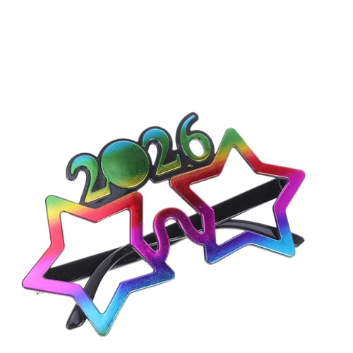 ARTSEWPLY Neujahrsbrillen Partybrille Nummerndesign Bunte Fotorequisite Für Silvesterfeiern Familien Und Freundestreffen Festliche Fotoaccessoires von ARTSEWPLY