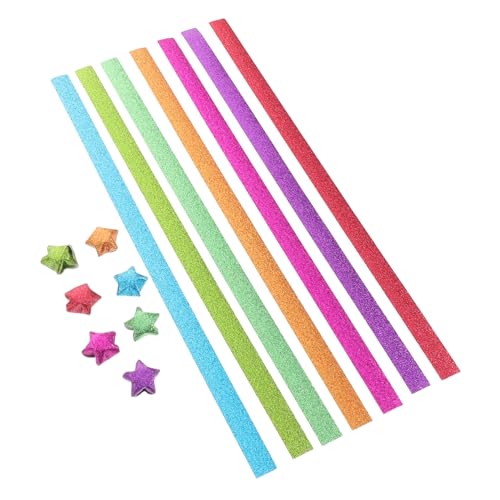 ARTSEWPLY Origami Papier Set für Erwachsene Bunte Papierstreifen für DIY Bastelprojekte Glitzernde Sternenfalten für Kreative Familienaktivitäten ARTSEWPLY Origami Papier Set für Erwachsene Bunte Papierstreifen für DIY Bastelprojekte Glitzernde Sternenfalten für Kreative Familienaktivitäten von ARTSEWPLY