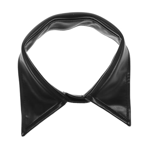 ARTSEWPLY PU Abnehmbarer Damen Fake Kragen aus Hochwertigem PU Material Vielseitig Kombinierbar Einfach zu Reinigen Modischer Einsatz für Hemden und Jacken Stilvolles Accessoire für von ARTSEWPLY