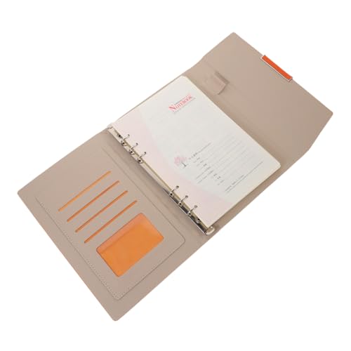 ARTSEWPLY PU Kunstleder Notizbuch mit Tagesplaner und Undatiertem Notepad Langlebiges Office Journal für Reise Arbeit und Studium Kompakt Edles Design in Orange Praktische Wochenübersicht von ARTSEWPLY