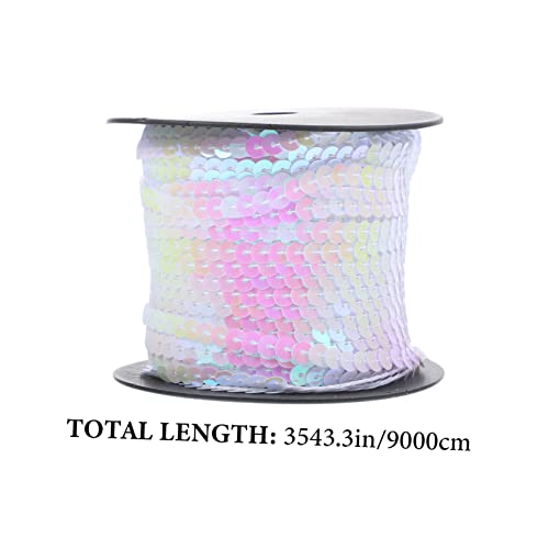 ARTSEWPLY PVC Paillettenband Yards Rolle Glänzend PVC Sequins für DIY Kleidung Schuhe Taschen Schmuck Basteln Nähen Dekoration von ARTSEWPLY