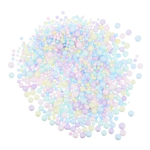 ARTSEWPLY Packungen Bunte Schaumperlen Vielseitige Deko und Bastelperlen Geschenkbox Füller für DIY Handwerk Langlebige Farbenfrohe Modellierkugeln für Party und Wohnaccessoires von ARTSEWPLY