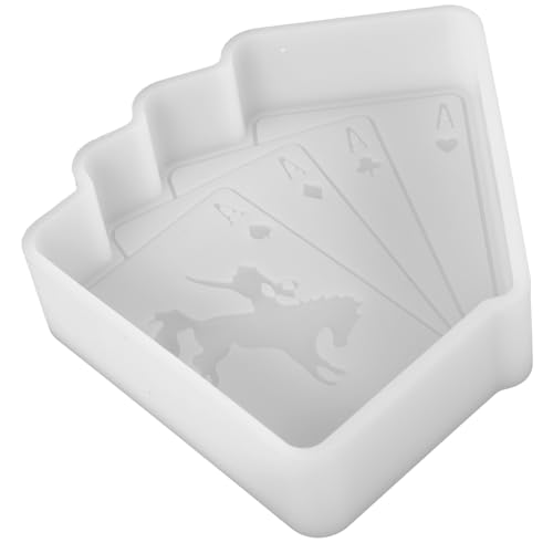 ARTSEWPLY Poker Silikonform für DIY Handwerk Epoxidharz Gießform für Duftkerzen und Anhänger Hochwertige Flexible Silikonform für Kreative Projekte von ARTSEWPLY