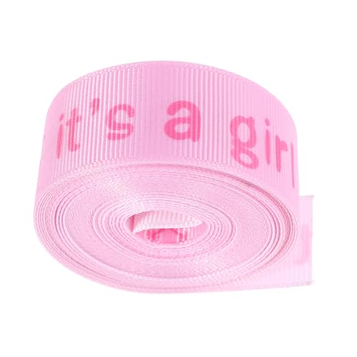 ARTSEWPLY Polyester Band für Babyparty Rosa Shower Deko Geschenkband Breit Lang DIY Bastelband für Mädchenfest Dekoration und Geschenkverpackung ARTSEWPLY Polyester Band für Babyparty Rosa Shower Deko Geschenkband Breit Lang DIY Bastelband für Mädchenfest Dekoration und Geschenkverpackung von ARTSEWPLY