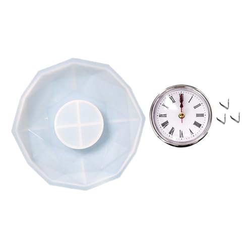 ARTSEWPLY Polygonale Uhr Silikonform für DIY Epoxidharz Gießen Flexible Langlebige Gießform Präzise Facettenstruktur für Handgemachte Uhrplatten und Bastelprojekte ARTSEWPLY Polygonale Uhr Silikonform für DIY Epoxidharz Gießen Flexible Langlebige Gießform Präzise Facettenstruktur für Handgemachte Uhrplatten und Bastelprojekte von ARTSEWPLY