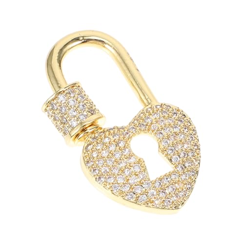 ARTSEWPLY Praktischer Langlebiger Halskettenverschluss Herzschloss-design Robust und Rostfrei für Schmuckherstellung und Reparatur Kompakt und Leicht für DIY Schmuckprojekte ARTSEWPLY Praktischer Langlebiger Halskettenverschluss Herzschloss-design Robust und Rostfrei für Schmuckherstellung und Reparatur Kompakt und Leicht für DIY Schmuckprojekte von ARTSEWPLY