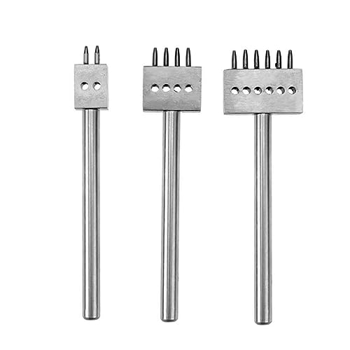 ARTSEWPLY Rundloch Stanzwerkzeug Set für Lederhandwerk Prong Lochzange für Uhrenarmbänder Hochwertigem Gefertigt Präzise und Langlebig von ARTSEWPLY