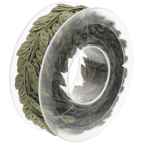 ARTSEWPLY Satinribbon Blattband Dunkelgrün Dekorative Girlande zum Nähen für DIY Hochzeitsdekoration Bastelprojekte und Festlichkeiten ARTSEWPLY Satinribbon Blattband Dunkelgrün Dekorative Girlande zum Nähen für DIY Hochzeitsdekoration Bastelprojekte und Festlichkeiten von ARTSEWPLY