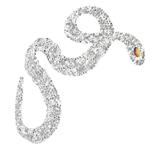 ARTSEWPLY Schlangenförmiger Aufnäher Glitzernder Strass Patch für Kleidung Aufbügelbar Nähen zur Dekoration Verdecken von Löchern Textilien von ARTSEWPLY