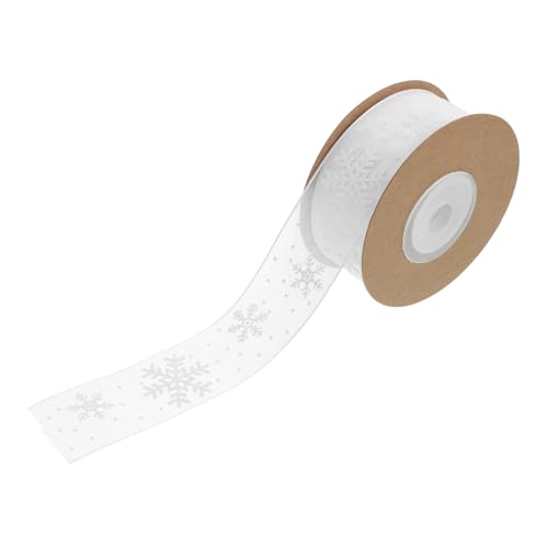 ARTSEWPLY Schneeflocken Organzaband für Geschenkverpackungen DIY Projekte und Haaraccessoires Weiches Langlebiges Band für Festliche Anlässe und Kreative Bastelarbeiten ARTSEWPLY Schneeflocken Organzaband für Geschenkverpackungen DIY Projekte und Haaraccessoires Weiches Langlebiges Band für Festliche Anlässe und Kreative Bastelarbeiten von ARTSEWPLY