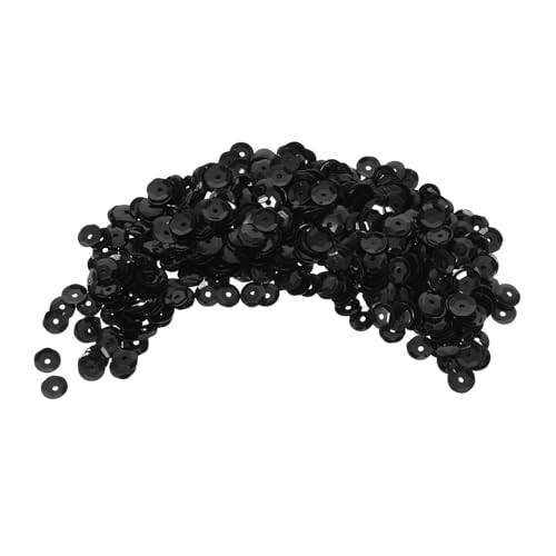 ARTSEWPLY Schwarze Pailletten Glänzend zum Basteln DIY Kunst Handgemachte Dekorationen für Mädchen und Scrapbooking von ARTSEWPLY