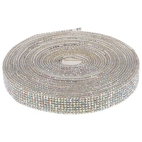 ARTSEWPLY Selbstklebende Strassborte Breit Dekoratives Zierband für Kleidung Handyhüllen Schmuck Bastelprojekte Glitzernde Rhinestone Yards Ab Farbe Vielseitig Einsetzbar von ARTSEWPLY