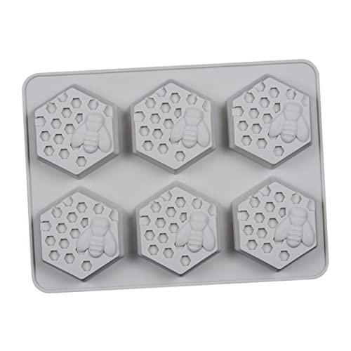 ARTSEWPLY Silikon Seifenform Bienenwabenform Fach Wabenmuster DIY Honigwabenform Wiederverwendbar Spülmaschinenfest Bpa Frei für Handgemachte Seifen Kuchen Desserts Zufällige Farbe von ARTSEWPLY