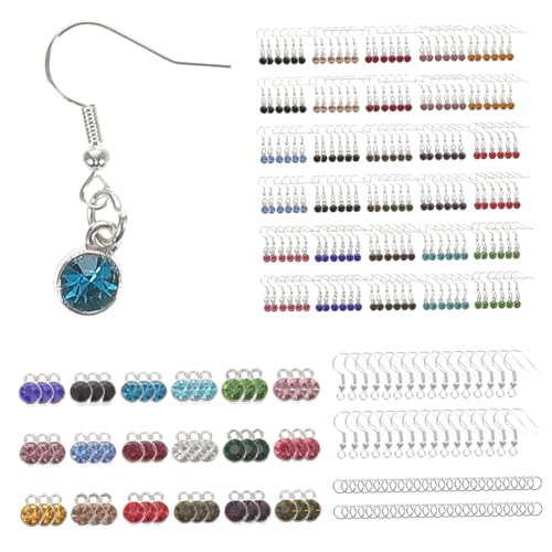 ARTSEWPLY Teiliges DIY Schmuckset mit Kristallanhängern Silberfarben Sprungringen und Ohrhaken Vielseitig für Halsketten Armbänder und Ohrringe Leicht für Kreative Schmuckprojekte und ARTSEWPLY Teiliges DIY Schmuckset mit Kristallanhängern Silberfarben Sprungringen und Ohrhaken Vielseitig für Halsketten Armbänder und Ohrringe Leicht für Kreative Schmuckprojekte und von ARTSEWPLY