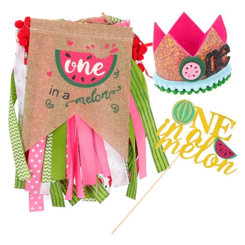 ARTSEWPLY Teiliges Geburtstag Partydeko Set Wassermelonendesign Stoffbanner Waschbar für Wand Fenster Decke Geeignet Niedliche Babykopfbedeckung Partydekoration Jungen Mädchen ARTSEWPLY Teiliges Geburtstag Partydeko Set Wassermelonendesign Stoffbanner Waschbar für Wand Fenster Decke Geeignet Niedliche Babykopfbedeckung Partydekoration Jungen Mädchen von ARTSEWPLY