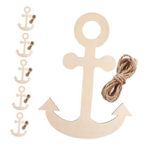 ARTSEWPLY Teiliges Holzanker Dekorset zum Selbergestalten Naturbelassene Nautische Holzanhänger mit Hanfseil für DIY Dekoration für Sommerparty Klassenzimmer und Wohnkultur ARTSEWPLY Teiliges Holzanker Dekorset zum Selbergestalten Naturbelassene Nautische Holzanhänger mit Hanfseil für DIY Dekoration für Sommerparty Klassenzimmer und Wohnkultur von ARTSEWPLY