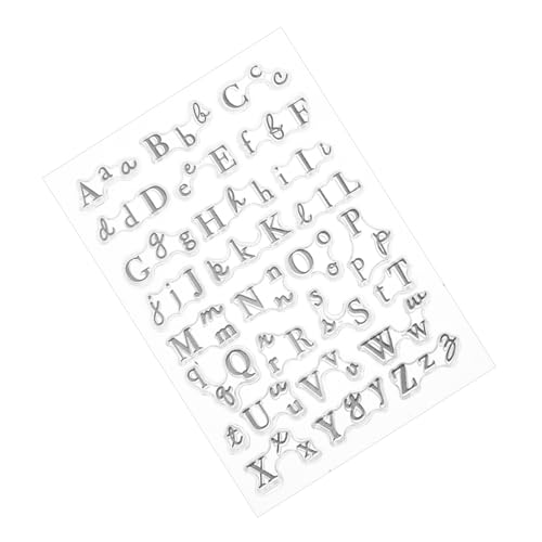 ARTSEWPLY Transparenter Silikonstempel Alphabet Letter Stamps für DIY Scrapbook Journal Stamper Wiederverwendbar Klare Ausrichtung für Kreative Tagebücher und Kartengestaltung ARTSEWPLY Transparenter Silikonstempel Alphabet Letter Stamps für DIY Scrapbook Journal Stamper Wiederverwendbar Klare Ausrichtung für Kreative Tagebücher und Kartengestaltung von ARTSEWPLY