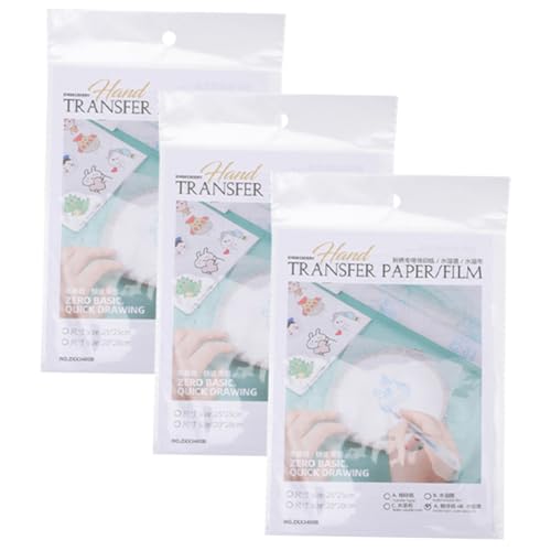 ARTSEWPLY Wasserlösliches Stickvlies Teilig Transferpapier Wasserlösliche Folie für DIY Stickprojekte Transparent für T Shirts Schuhe und Mehr von ARTSEWPLY