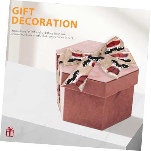 ARTSEWPLY Weihnachtsband für DIY Dekorationen Langes Glattes Geschenkband Originelles Karnevalsschleifenband für Weihnachtsbaum Geschenkverpackung Basteln und Festliche Heimdekoration von ARTSEWPLY