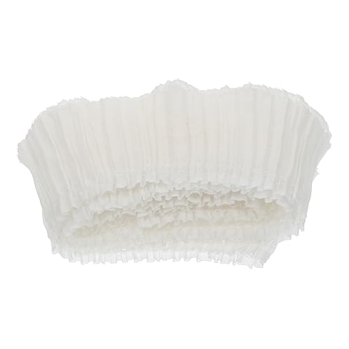 ARTSEWPLY Weiße Einlagige Plissee Spitze Rüschenband Atmungsaktives Strapazierfähiges Spitzenstoff für Brautkleider DIY Kleidung Hochzeits und Party Accessoires von ARTSEWPLY