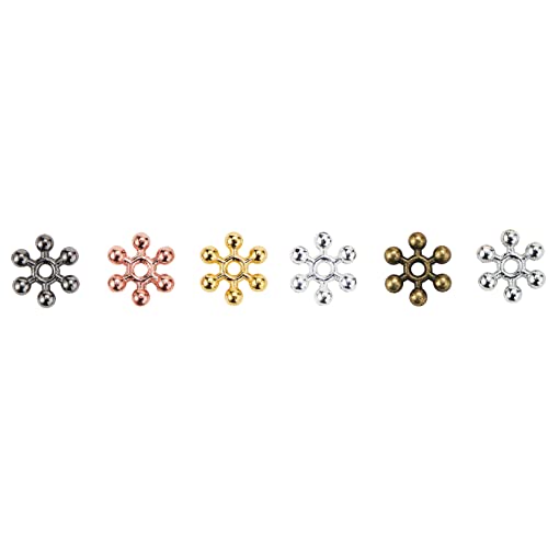 ARTSIM 600 Stück 8,5 mm Metallperlen-Abstandshalter mit einem Loch, Schneeflocke, lose Abstandshalterperlen for DIY-Schmuck ARTSIM 600 Stück 8,5 mm Metallperlen-Abstandshalter mit einem Loch, Schneeflocke, lose Abstandshalterperlen for DIY-Schmuck von ARTSIM