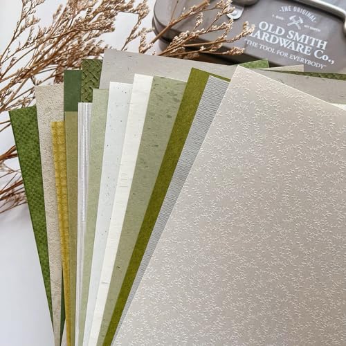 15 Blatt strukturiertes Scrapbook-Papier, sortiert, gemischtes Spezial-Bastelpapier für Scrapbooking, Junk, Journaling-Zubehör, Bullet Journaling, Planer, Collage, Kartenverzierungen, 14 x 21 cm, A5 von ARTSMONA