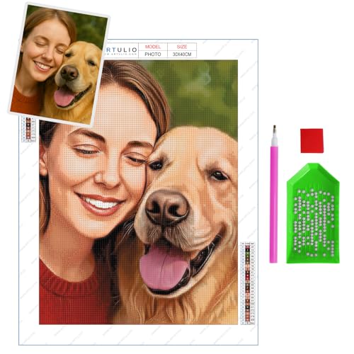 ARTULIO Diamond Painting Eigenes Foto - 30x40cm – 5D Diamant Painting Personalisiert von ARTULIO