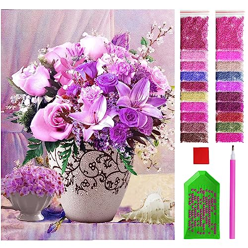 ARTULIO Diamond Painting Set 30x40cm Blumenstrauß – 5D Diamant Painting Bilder Kinder mit Daiments Painting Zubehör für Kinder und Erwachsene - Crystal Art für Home Wand Deko ARTULIO Diamond Painting Set 30x40cm Blumenstrauß – 5D Diamant Painting Bilder Kinder mit Daiments Painting Zubehör für Kinder und Erwachsene - Crystal Art für Home Wand Deko von ARTULIO