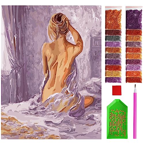 ARTULIO Diamond Painting Set Die Frau im Schlafzimmer – 5D Diamant Painting Bilder 30x40 cm mit Diamond Painting Zubehör für Kinder und Erwachsene - Crystal Art - Wand Deko ARTULIO Diamond Painting Set Die Frau im Schlafzimmer – 5D Diamant Painting Bilder 30x40 cm mit Diamond Painting Zubehör für Kinder und Erwachsene - Crystal Art - Wand Deko von ARTULIO
