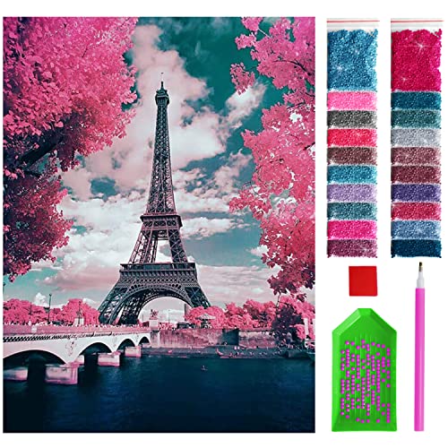 ARTULIO Diamond Painting Set - Paris mit Eiffelturm - 30x40 cm – 5D Diamant Painting Bilder, Diamond Painting Erwachsene ARTULIO Diamond Painting Set - Paris mit Eiffelturm - 30x40 cm – 5D Diamant Painting Bilder, Diamond Painting Erwachsene von ARTULIO