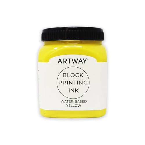 Artway Premium Blockdrucktinte - 250ml - Gelb - Ideal für Relief, Block und Linoldrucke Artway Premium Blockdrucktinte - 250ml - Gelb - Ideal für Relief, Block und Linoldrucke von ARTWAY