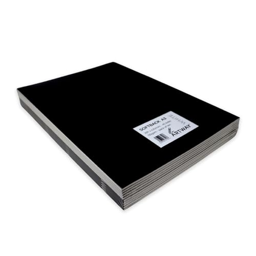 Artway Skizzenbuch mit Softcover, A3, Hochformat, 135 g/m² Zeichenpapier, 20 Seiten/40 Seiten, 10 Stück Artway Skizzenbuch mit Softcover, A3, Hochformat, 135 g/m² Zeichenpapier, 20 Seiten/40 Seiten, 10 Stück von ARTWAY