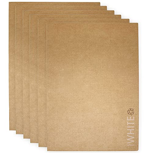 Artway - Skizzenheft - Umschlag aus Kraftpapier - Recycling-Qualität - 28 Seiten mit 130 g/m² - A3 - Weißes Papier - 6 Stück von ARTWAY